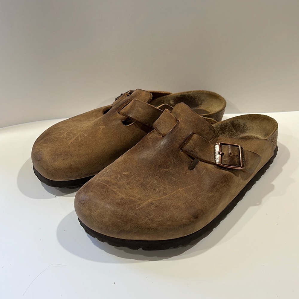 Birkenstock Boston Clogs Oiled Leather